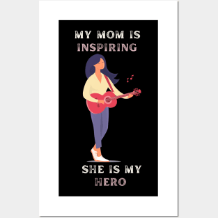 My Mom Is Inspiring she's My Hero Posters and Art